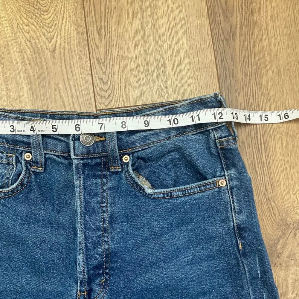 Wild Fable Straight Leg Jeans Ankle Cut Distressed- 2 Normcore Casual